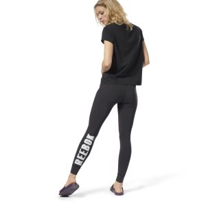 Reebok Lux Tights Damen - Schwarz - DE 758-GHB